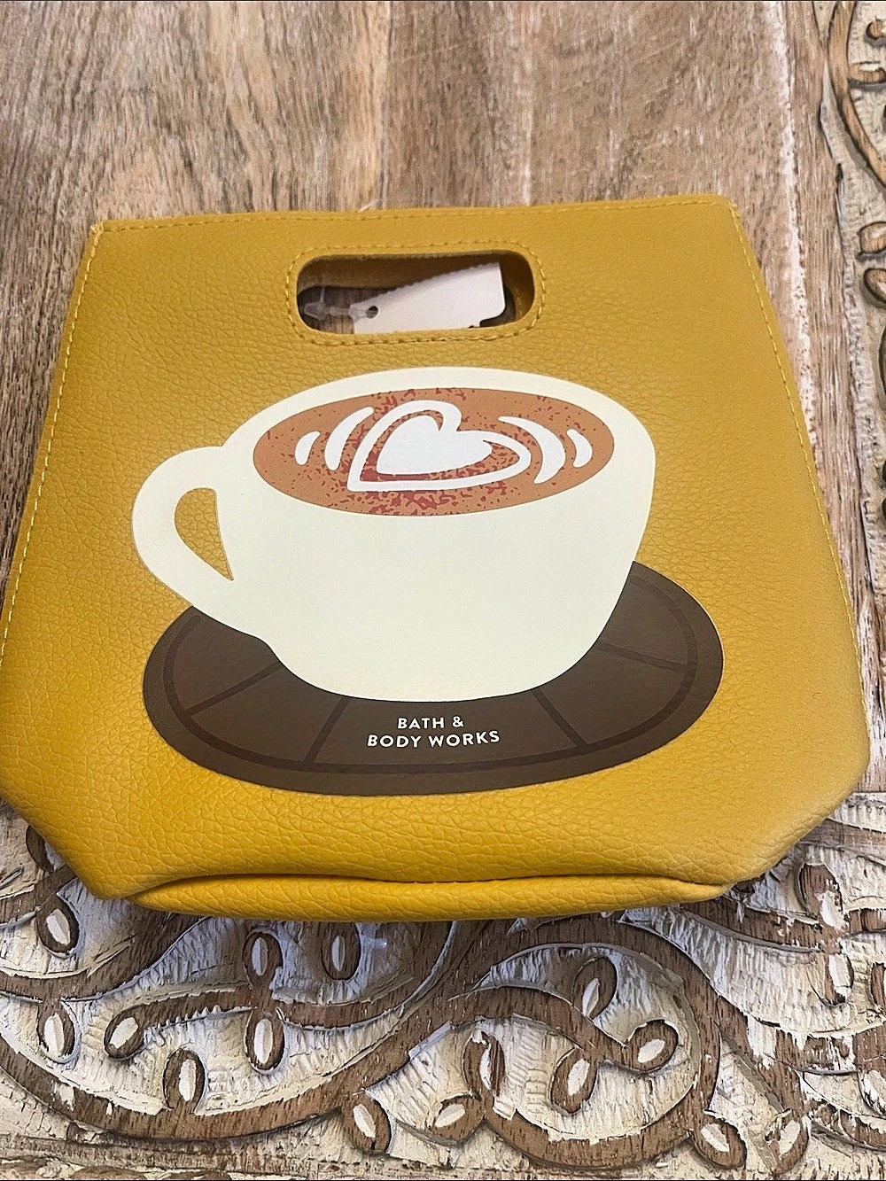 Bath & Body Works Cafe Club Gift Bag Yellow